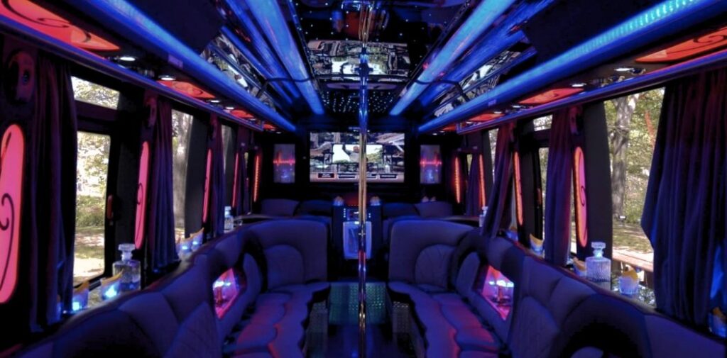 party bus Interior