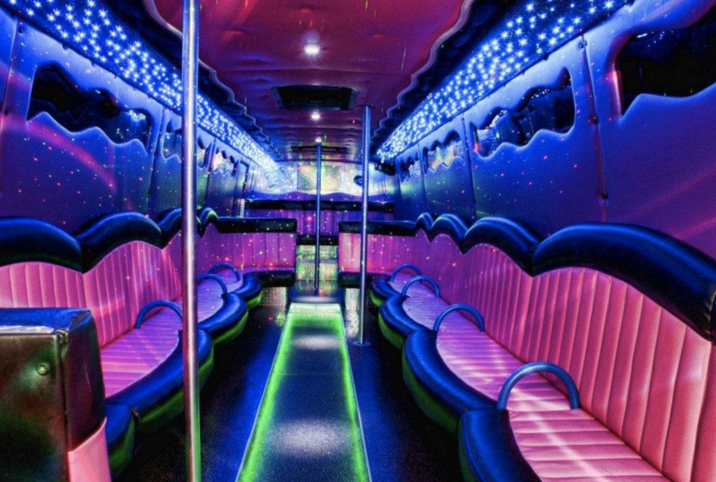 party bus interior look